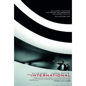  The International   Clive Owen   Movie Poster   11 x 17 