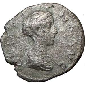 CRISPINA Commodus Wife 177AD Ancient Silver Roman Coin Rare Clasped 