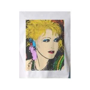 Cyndi Lauper color   Pop Art Graphic T shirt (Mens XL)