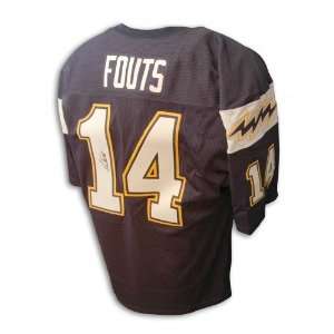 Dan Fouts Autographed/Hand Signed Custom Blue Jersey