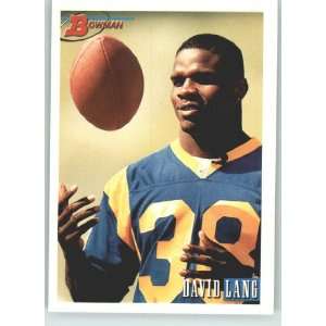  1993 Bowman #18 David Lang   Los Angeles Rams (Football 