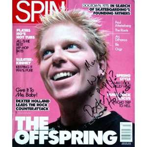  OFFSPRING Autographed Signed SPIN Magazine PSA/DNA COA 