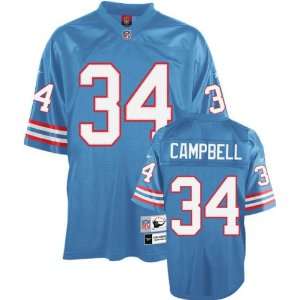 Earl Campbell Houston Oilers Light Blue NFL Premier 1980 Throwback 