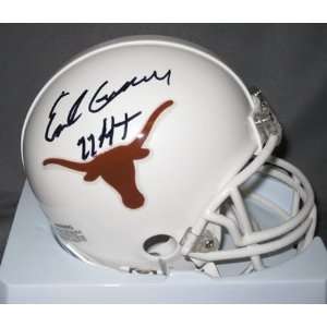 Earl Campbell Texas Longhorns NCAA Autographed Mini Football Helmet 