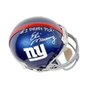 Eli Manning Autographed Helmet  Details New York Giants, Pro Helmet 