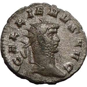 GALLIENUS 260AD Silver Authentic Ancient Roman Coin Laetitia Happiness