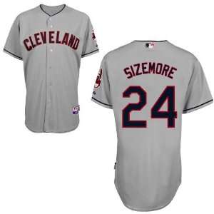 Grady Sizemore Cleveland Indians Authentic Road Cool Base Jersey By 