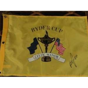 Graeme Mcdowell Signed 2010 Ryder Cup Celtic Manor Flag   NBA Flags 