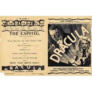 Dracula (1931) 27 x 40 Movie Poster Indian Style B 