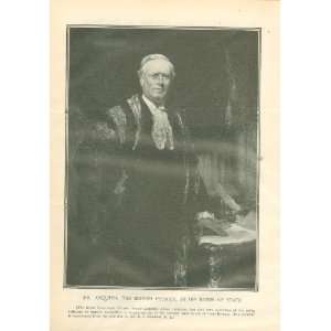  1910 Print British Premier Herbert Henry Asquith 