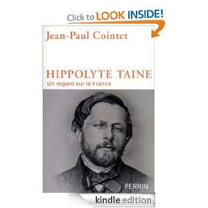 Hippolyte Taine (French Edition) Jean Paul COINTET  