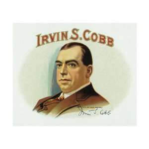  Irvin S. Cobb Brand Cigar Box Label Premium Giclee Poster 