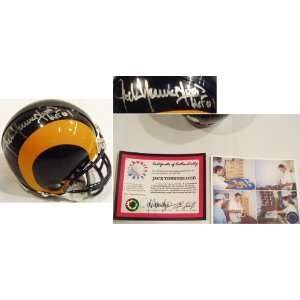  Jack Youngblood Signed Rams Mini Helmet w/HOF01 Sports 