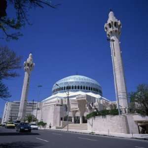 King Abdullah Mosque, Built in 1990, Amman, Jordan, Middle East 