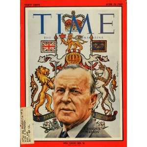  1963 Cover Time Lester Bowles Pearson Prime Minister 