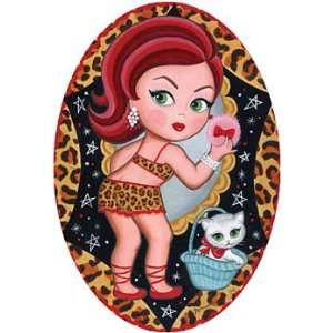  Lisa Petrucci Sticker #2 Powder Puff Kitten Kiddle Doll 