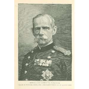  1892 Print British General Lord Roberts 