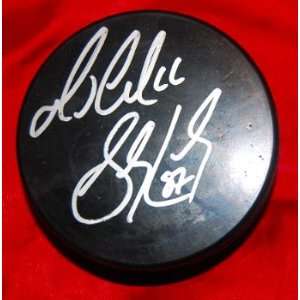 Mario Lemieux and Sidney Crosby Hand Signed Autographed Ice Hockey 
