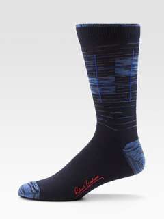 Robert Graham   Ogilvie Grid Socks    