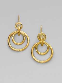 Ippolita   18K Yellow Gold Circle Earrings