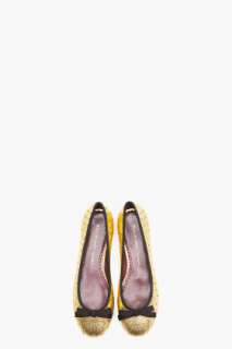 Marc By Marc Jacobs Love Gold Flats for women  
