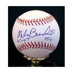 Mike Bacsik Autographed Baseball   8 07 07   756   Autographed 