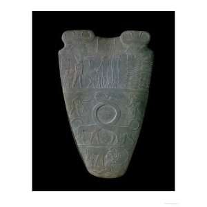  The Narmer Palette (Front), a Late Pre Dynastic Schist 