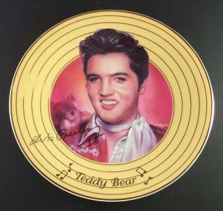Elvis Presley Solid Gold Plate TEDDY BEAR 2nd Issue COA  