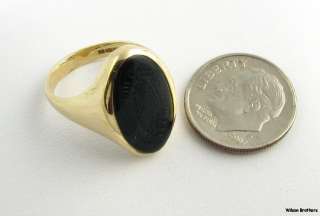   Baptist Hospital Black Onyx Nursing Ring   10k Solid Yellow Gold