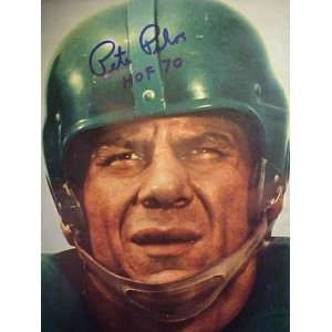 Pete Pihos Philadelphia Eagles Autographed 11 x 14 Professionally 