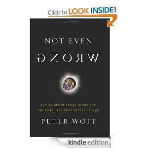   Search for Unity in Physical Law Peter Woit  Kindle Store
