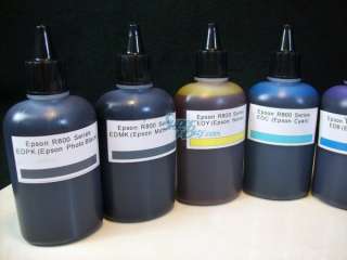 NON OEM Ink Refill Bottles for Epson R800 R1800 CISS  