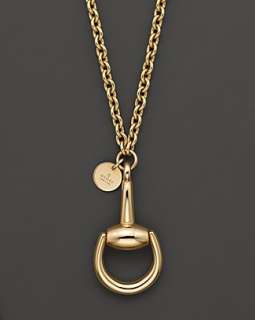 Gucci 18K Yellow Gold Horsebit Necklace, 16.9   Fine Jewelry 