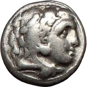  PHILIP III 323BC Ancient Silver Greek Coin with ALEXANDER III 