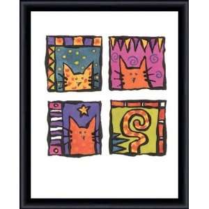  Cats Question mark by Christine Jopling   Framed Artwork 