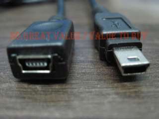   Mini USB B 5pin Male to Female connector extension cable/cord