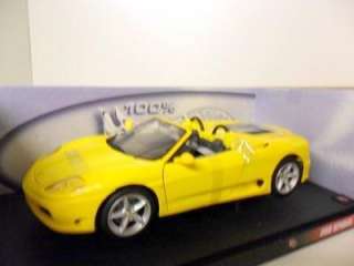 HOT WHEELS 1/18 29757 FERRARI 360 SPIDER YELLOW  