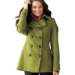 Apt. 9® Kick Pleat Wool Peacoat