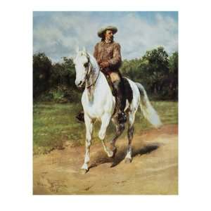   Wm. F. Cody (Buffalo Bill) Giclee Poster Print by Rosa Bonheur, 18x24