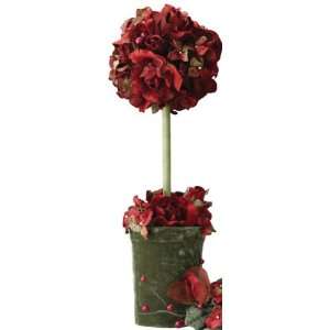  Ruby Red Floral Rose Topiary 