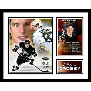 Sidney Crosby Pittsburgh Penguins NHL Framed Photograph Rookie Debut 