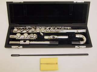 2009 Nickel Plated Flute w Straight & Curved Headjoints  
