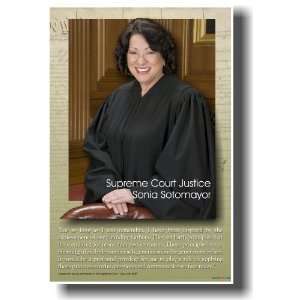  Supreme Court Justice   Sonia Sotomayor   Classroom Poster 