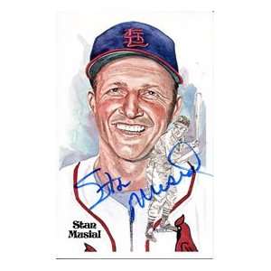 Stan Musial Autographed Perez Steele Card