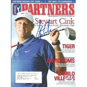 Stewart Cink Autographed/Hand Signed 2006 PGA Partners Magazine PSA 