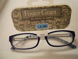 Foster Grant Reading Glasses Mix&Match Sale +2.00 New  