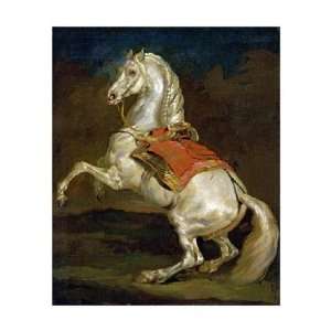  Rearing Horse (Cheval Cabre) by Theodore Gericault . Art 