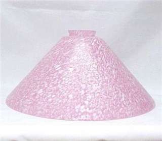 Pink White Glass Cone 2.25 X12 Vianne Lamp Light Shade  