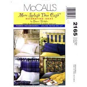   McCalls 2165 Sewing Pattern Fabric Headboards Arts, Crafts & Sewing