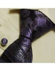   men Paisleys anniversary gifts discount silk tie cuff links set A1163